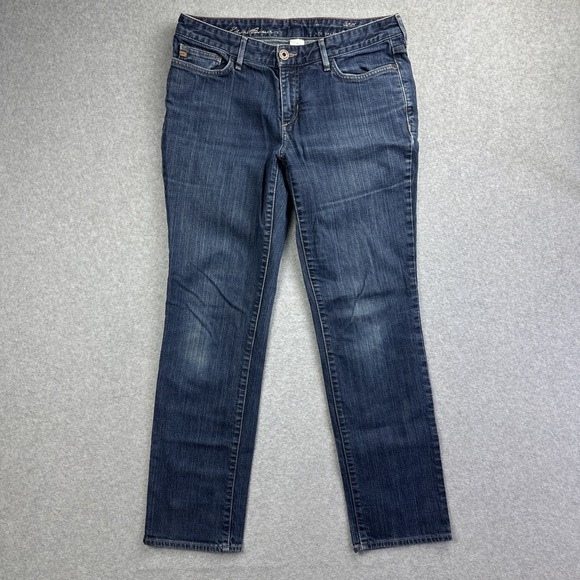 Eddie Bauer Denim - Eddie Bauer Womens Curvy Slim Straight Jeans Size 10